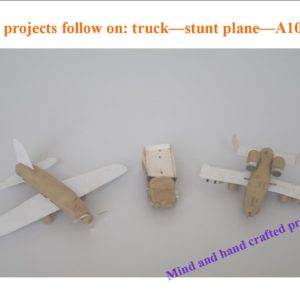 Clay model projects follow on: Truck, stunt plane, A10